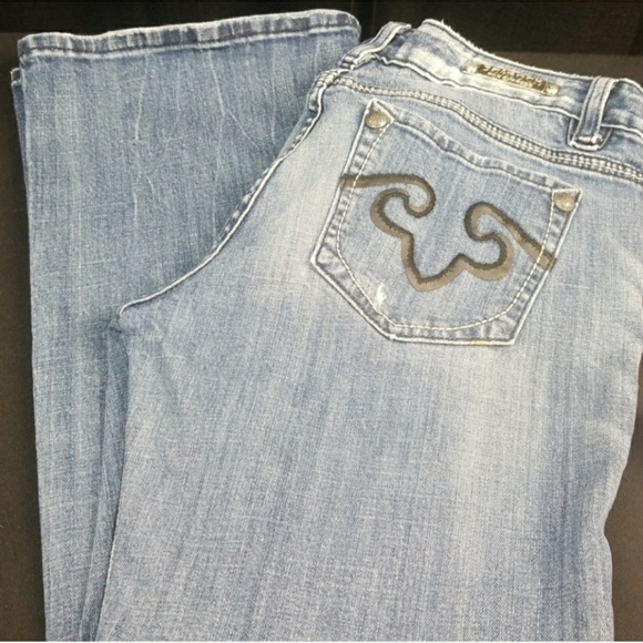 Express Denim - ReRock by Express distressed boot cut jeans